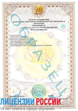 Образец сертификата соответствия (приложение) Боровичи Сертификат OHSAS 18001